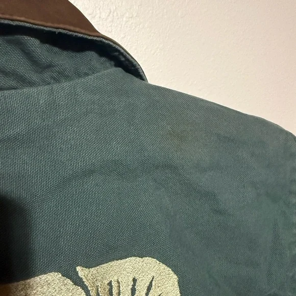 Western Canvas Ranch Vest “Bad Company Rodeo” Three Strays Ranch Brand fits Larg